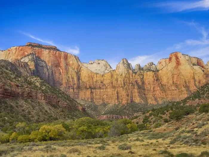Framed Print : USA, Utah. Zion National Park, Towers of the Virgin, and The West Temple Framed Print : USA, Utah. Zion National Park, Towers of the Virgin, and The West Temple