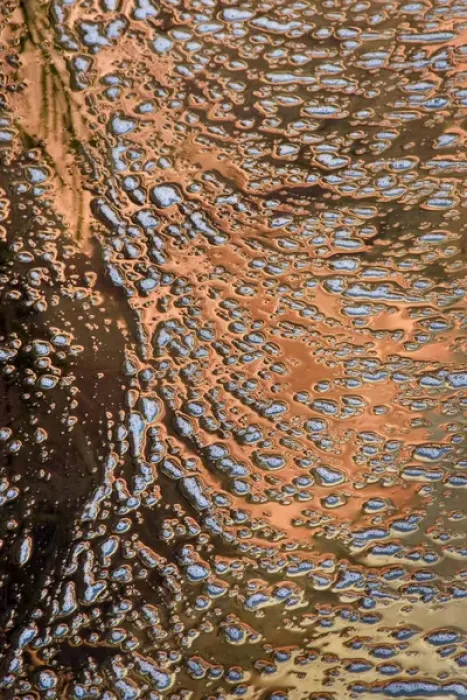 Framed Print : USA, Utah, Zion National Park. Water abstract