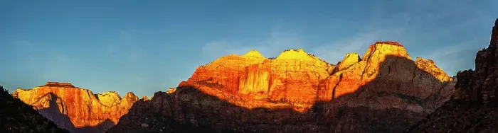 Framed Print : USA, Utah, Zion National Park. Zion Overlook at sunrise