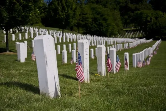 Framed Print : USA, VA, Arlington. Gravestones at Arlington National Cemetary