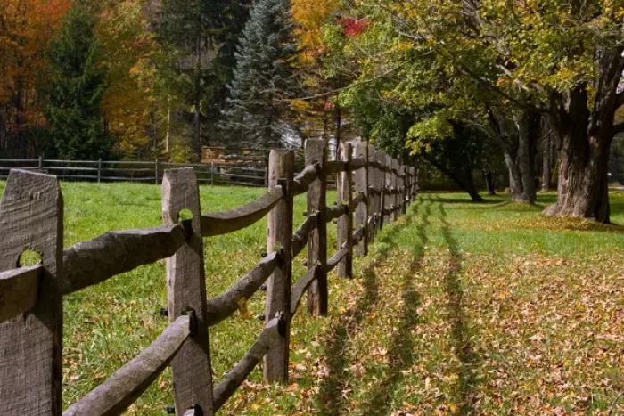 Framed Print : USA, Vermont, East Arlington, Fenceline