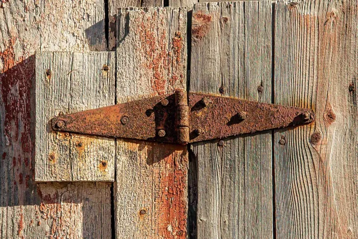 Framed Print : USA, Vermont, Newbury. Connecticut River Valley, weathered barn with peeling red paint, rusted hinge, Wells River Framed Print : USA, Vermont, Newbury. Connecticut River Valley, weathered barn with peeling red paint, rusted hinge, Wells River