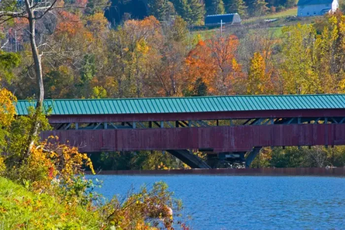 Framed Print : USA, Vermont, Taftsville, Fall landscape with covered bridge Framed Print : USA, Vermont, Taftsville, Fall landscape with covered bridge