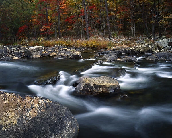 USA, Virginia, Maury River, Autumn