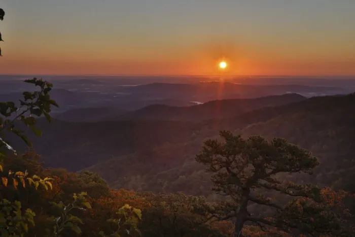 Framed Print : USA, Virginia, Shenandoah National Park, Sunrise along Skyline Drive in the Fall Framed Print : USA, Virginia, Shenandoah National Park, Sunrise along Skyline Drive in the Fall