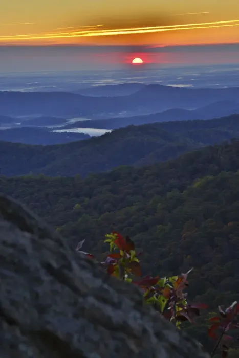 Framed Print : USA, Virginia, Shenandoah National Park, Sunrise along Skyline Drive in the Fall Framed Print : USA, Virginia, Shenandoah National Park, Sunrise along Skyline Drive in the Fall