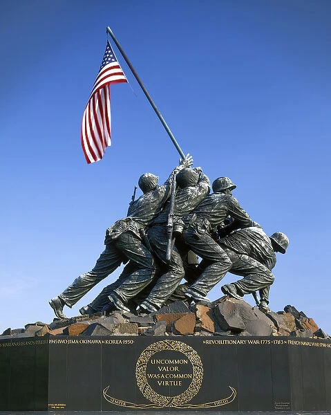 USA, Virginia, U. S. Marine Corps War Memorial, (Iwo Jima Memorial), Arlington