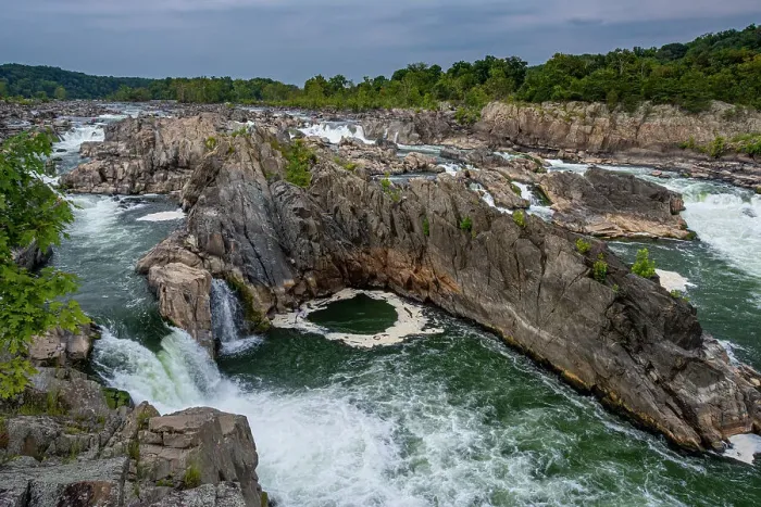 Framed Print : USA, Virginia. Waterfall on Potomac River, Great Falls National Park Framed Print : USA, Virginia. Waterfall on Potomac River, Great Falls National Park