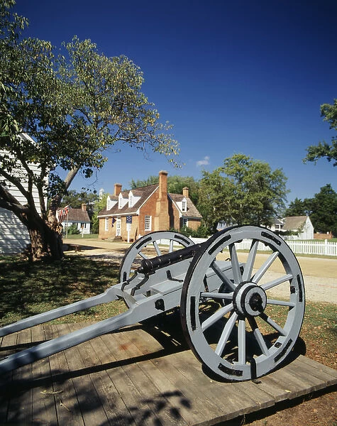 USA, Virginia, Yorktown, Cannon at Colonial National Historical Park