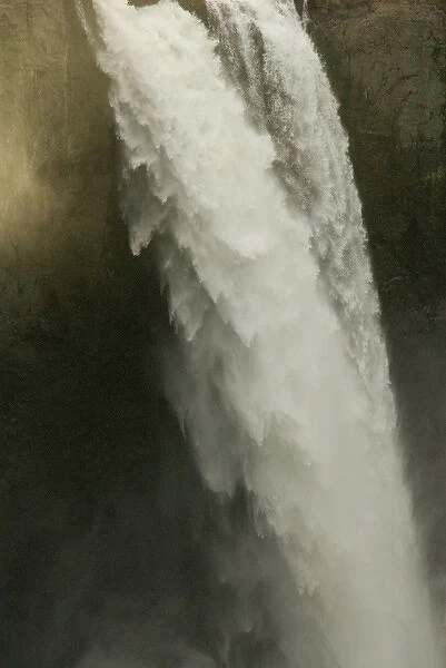 USA, WA, Snoqualmie Falls. 270 ft waterfalls on Snoqualmie River