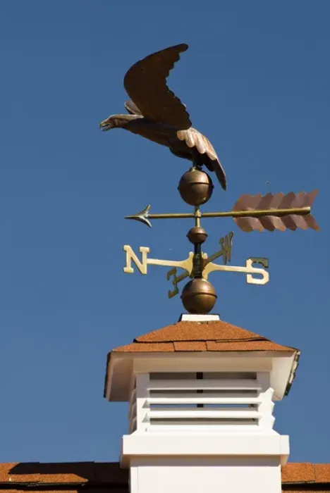 Framed Print : USA, WA, Whidbey Island, Coupeville. Weathervane detail on cupola Framed Print : USA, WA, Whidbey Island, Coupeville. Weathervane detail on cupola