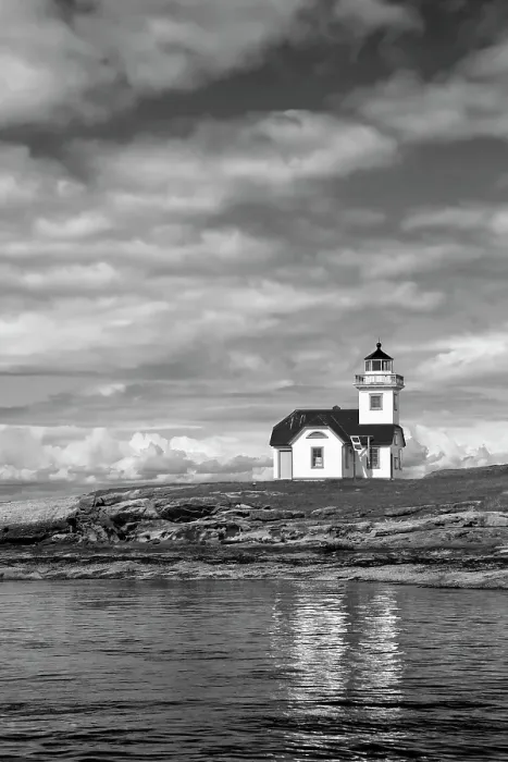 Framed Print : USA, Washington. Black and white of Patos Island Lighthouse. ©Don Paulson / Jaynes Gallery / DanitaDelimont.com Framed Print : USA, Washington. Black and white of Patos Island Lighthouse. ©Don Paulson / Jaynes Gallery / DanitaDelimont.com