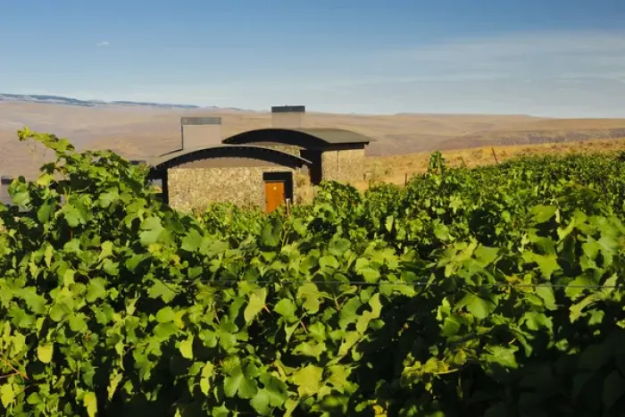 Framed Print : USA, Washington, Columbia Valley. Cave B Estate Winery is an award-winning boutique Framed Print : USA, Washington, Columbia Valley. Cave B Estate Winery is an award-winning boutique