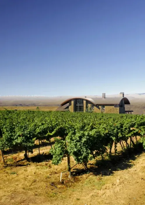 Framed Print : USA, Washington, Columbia Valley. Cave B Estate Winery is an award-winning boutique Framed Print : USA, Washington, Columbia Valley. Cave B Estate Winery is an award-winning boutique