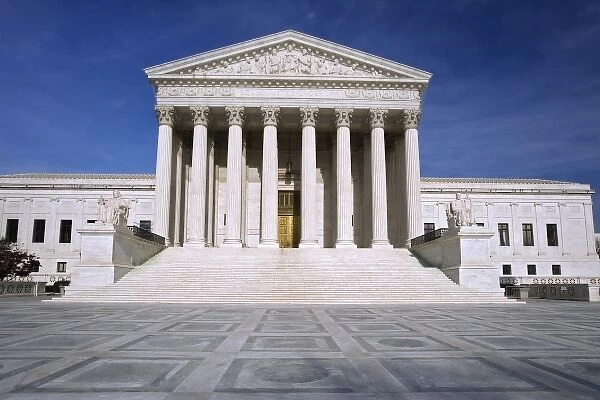 USA, Washington, D. C. Exterior view of Supreme Court Building