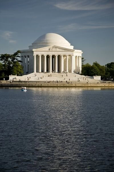 USA, Washington, D. C. The Jefferson Memorial reflected in the tidal basin