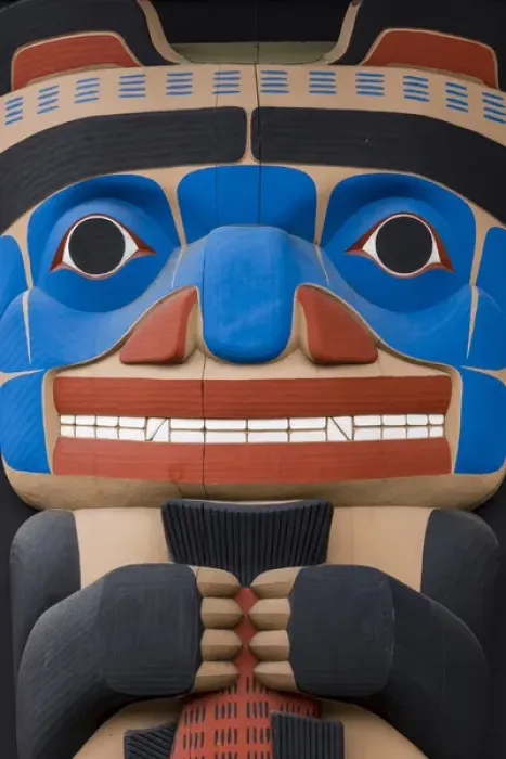 Framed Print : USA, Washington, Jamestown. Totem art. (PR) Credit as: Don Paulson / Jaynes Gallery Framed Print : USA, Washington, Jamestown. Totem art. (PR) Credit as: Don Paulson / Jaynes Gallery
