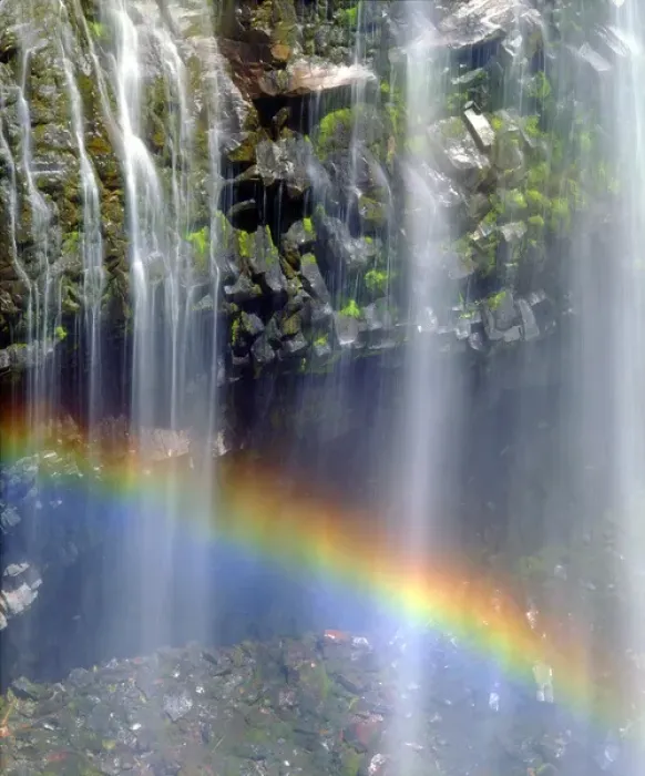 Framed Print : USA; Washington; Mount Rainer National Park; Rainbow at the base of a waterfall Framed Print : USA; Washington; Mount Rainer National Park; Rainbow at the base of a waterfall