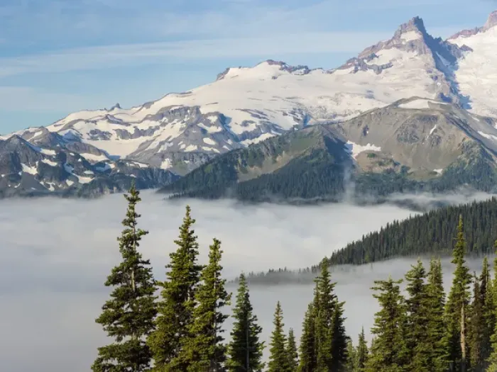 Framed Print : USA, Washington, Mount Rainier National Park. Composite landscape from Sunrise Point Framed Print : USA, Washington, Mount Rainier National Park. Composite landscape from Sunrise Point