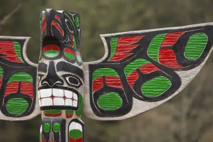 Framed Print : USA, Washington, Neah Bay. Makah Indian totem detail Framed Print : USA, Washington, Neah Bay. Makah Indian totem detail