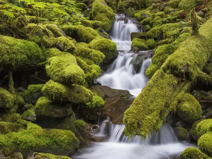 Framed Print : USA, Washington, Olympic National Park. Small stream in forest Framed Print : USA, Washington, Olympic National Park. Small stream in forest