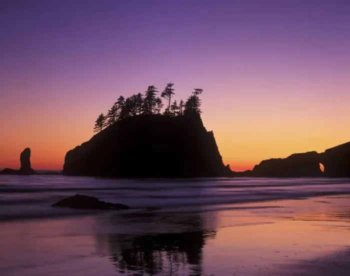 Framed Print : USA, Washington, Olympic NP, Second Beach Sunset Framed Print : USA, Washington, Olympic NP, Second Beach Sunset