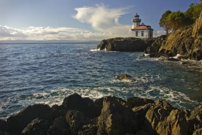 Framed Print : USA, Washington, San Juan Islands. Lime Kiln Point Lighthouse on the west shores of San Juan Island Framed Print : USA, Washington, San Juan Islands. Lime Kiln Point Lighthouse on the west shores of San Juan Island