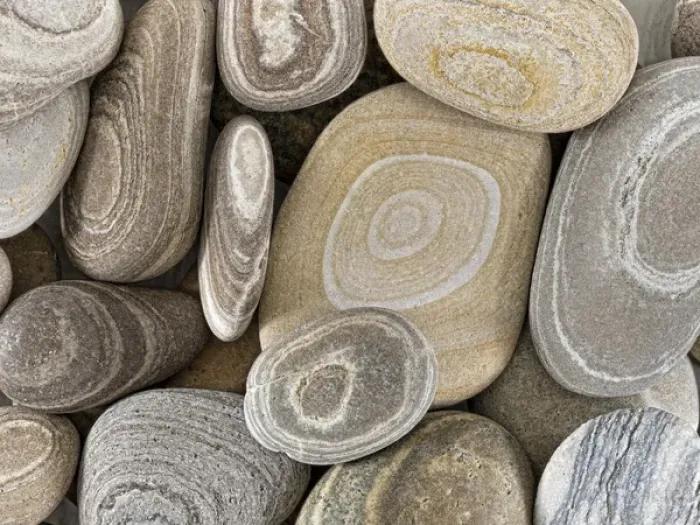 Framed Print : USA, Washington, Seabeck. Close-up of beach stones