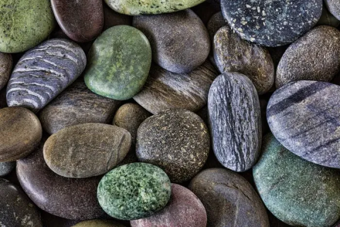 Framed Print : USA, Washington, Seabeck. Smooth beach rocks Framed Print : USA, Washington, Seabeck. Smooth beach rocks