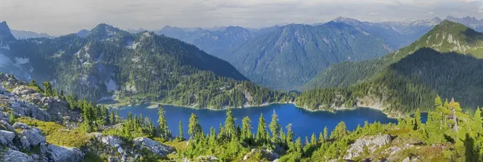 Framed Print : USA, Washington State. Alpine Lakes Wilderness, Snow Lake