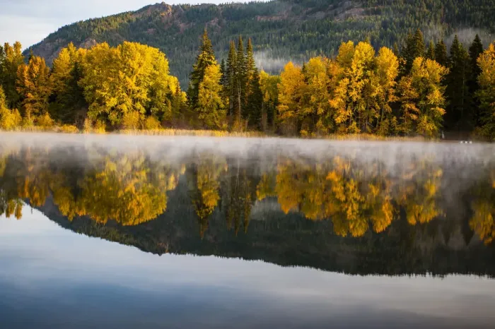 Framed Print : USA, Washington State, Cle Elum. Fall color by a pond in Central Washington Framed Print : USA, Washington State, Cle Elum. Fall color by a pond in Central Washington