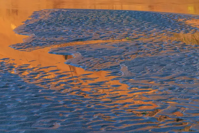 Framed Print : USA, Washington State, Copalis Beach. Patterns in beach sand at sunset Framed Print : USA, Washington State, Copalis Beach. Patterns in beach sand at sunset