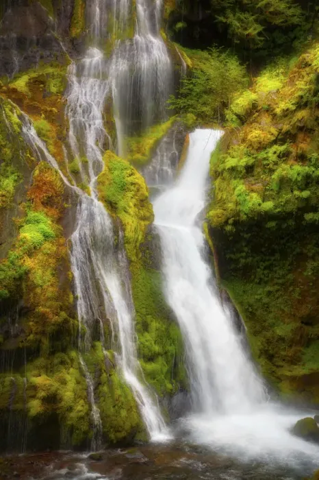 Framed Print : USA, Washington State, Gifford Pinchot National Forest. Panther Creek Falls along Panther Creek Framed Print : USA, Washington State, Gifford Pinchot National Forest. Panther Creek Falls along Panther Creek
