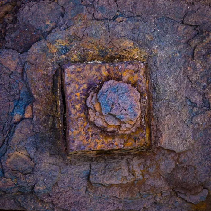 Framed Print : USA, Washington State, Hansville. Rusted bolt head close-up Framed Print : USA, Washington State, Hansville. Rusted bolt head close-up