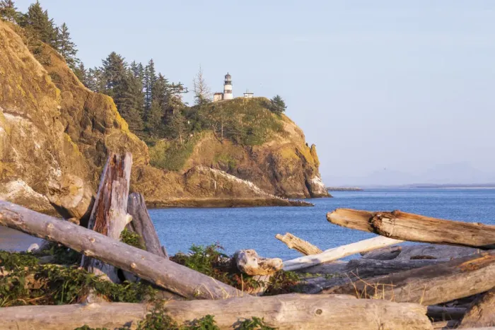 Framed Print : USA, Washington State, Ilwaco, Cape Disappointment State Park