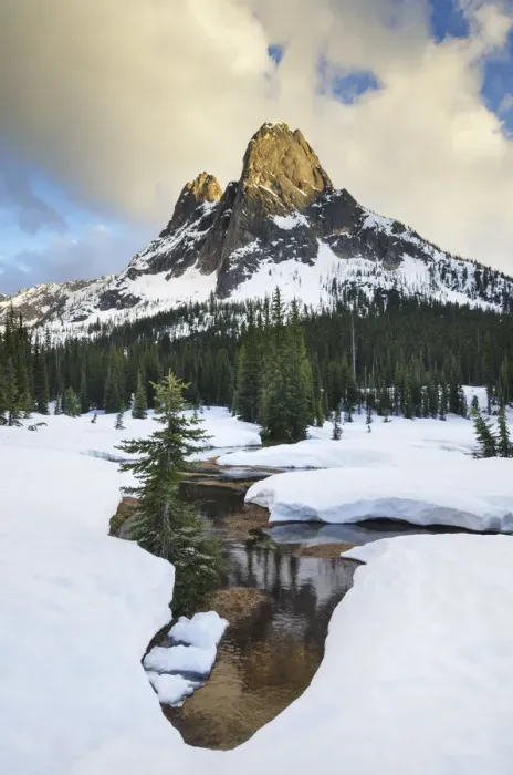 Framed Print : USA, Washington State. Liberty Bell Mountain, Washington Pass, North Cascades Framed Print : USA, Washington State. Liberty Bell Mountain, Washington Pass, North Cascades