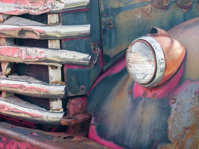 Framed Print : USA, Washington State, Molson, Okanogan County. Close-up detail of an old General Motors truck in the historic ghost town