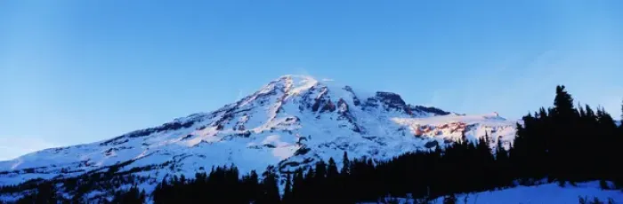 Framed Print : USA, Washington State, Mount Rainier National Park, View of Mount Rainier at dusk Framed Print : USA, Washington State, Mount Rainier National Park, View of Mount Rainier at dusk