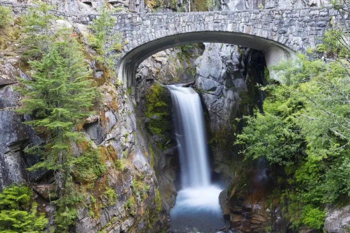 Framed Print : USA, Washington State. Mount Rainier National Park, Christine Falls