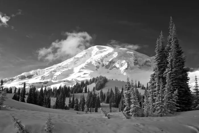 Framed Print : USA, Washington State, Mt. Rainier National Park, Winter on Mount Rainier Framed Print : USA, Washington State, Mt. Rainier National Park, Winter on Mount Rainier