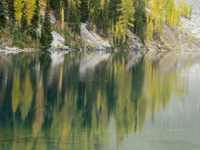 Framed Print : USA, Washington State. Okanogan-Wenatchee National Forest, Reflections at Blue Lake Framed Print : USA, Washington State. Okanogan-Wenatchee National Forest, Reflections at Blue Lake