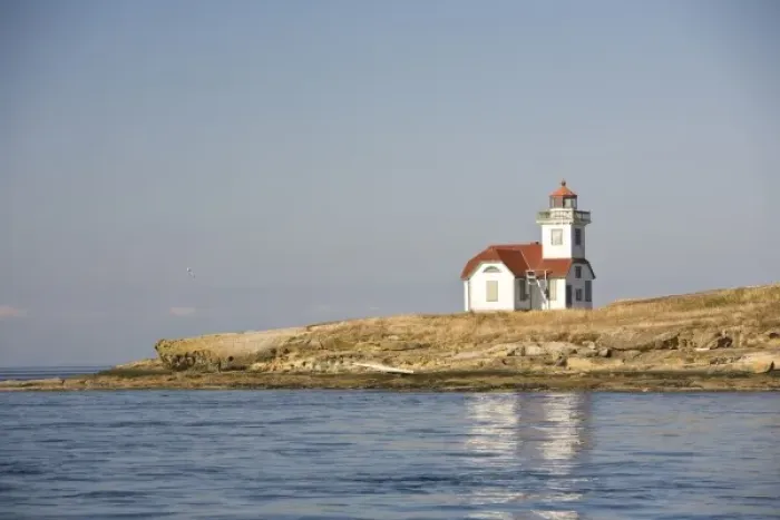 Framed Print : USA, Washington State, Patos Island. United States Coast Guard Light Station Framed Print : USA, Washington State, Patos Island. United States Coast Guard Light Station