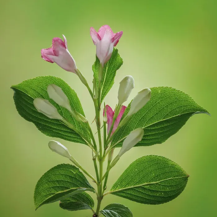 Framed Print : USA, Washington State, Seabeck. Close-up of weigela blossoms. ©Don Paulson / Jaynes Gallery / DanitaDelimont.com Framed Print : USA, Washington State, Seabeck. Close-up of weigela blossoms. ©Don Paulson / Jaynes Gallery / DanitaDelimont.com