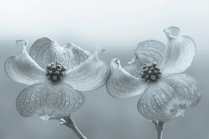Framed Print : USA, Washington State, Seabeck. Dogwood blossoms. ©Don Paulson  /  Jaynes Gallery  /  DanitaDelimont.com
