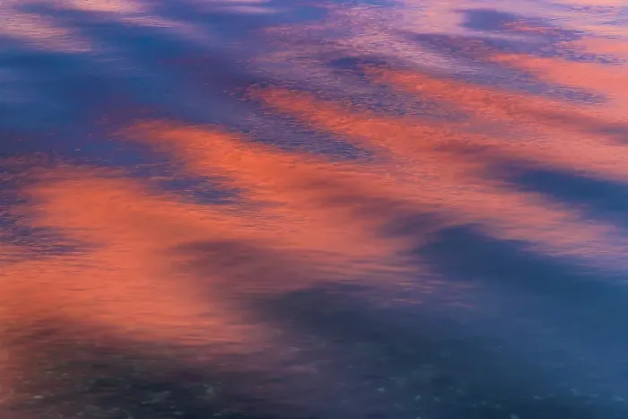 Framed Print : USA, Washington State, Seabeck. Sunset reflections on Hood Canal. ©Don Paulson  /  Jaynes Gallery  /  DanitaDelimont.com