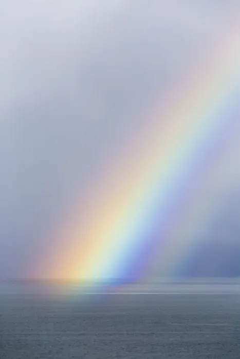 Framed Print : USA, Washington State, Seabeck. Rainbow over Hood Canal Framed Print : USA, Washington State, Seabeck. Rainbow over Hood Canal