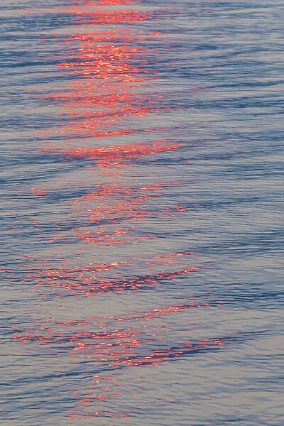 USA, Washington State, Seabeck. Sunset reflected on Hood Canal