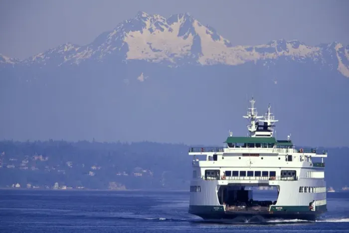 Framed Print : USA, Washington State, Seattle, Elliot Bay. Ferry Wenatchee Framed Print : USA, Washington State, Seattle, Elliot Bay. Ferry Wenatchee