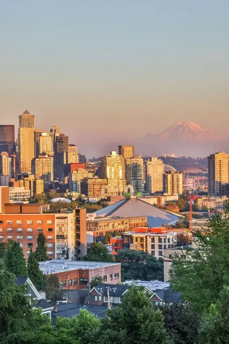 Framed Print : USA, Washington State, Seattle