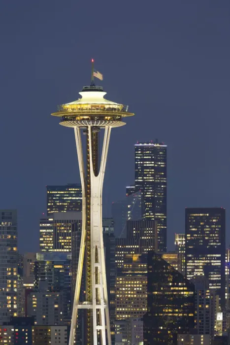 Framed Print : USA, Washington State, Seattle. Space Needle Framed Print : USA, Washington State, Seattle. Space Needle